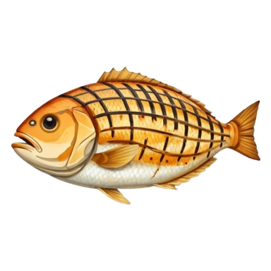 create a Whole Grilled Fish


Camera angle: slightly elevated top-down view with a gentle bird’s-eye perspective (about 15–20°), identical perspective and scaled do not add anything  on plate  sticker