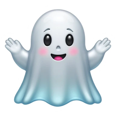 Gumdrop ghost sticker