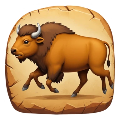 stone age cave art sticker