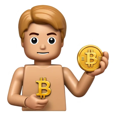 lego homme bitcoin sticker