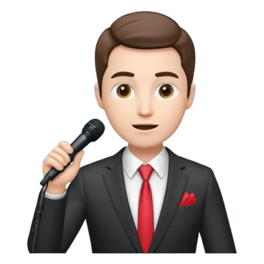 presenter on stage sticker