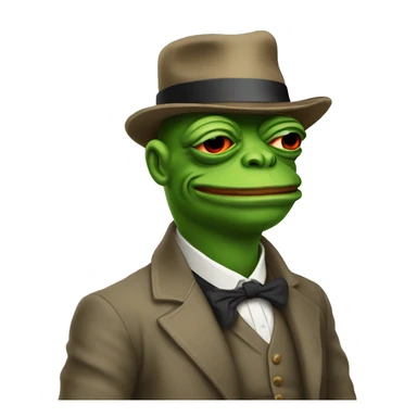 rich pepe bitcoin sticker