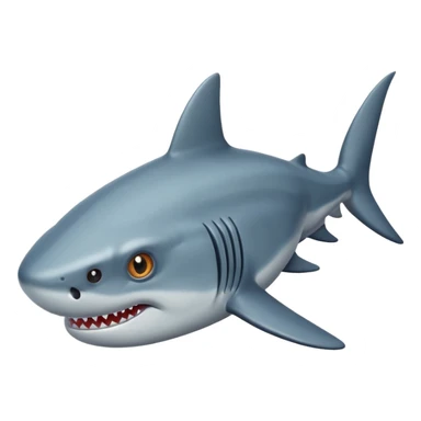 Hágame un tiburón que tenga tres ojos sticker