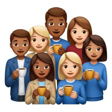 coffee drinkers sticker