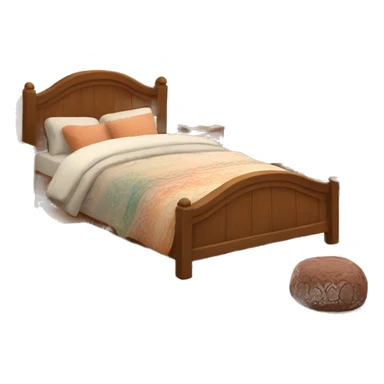 Cozy boho bed  sticker