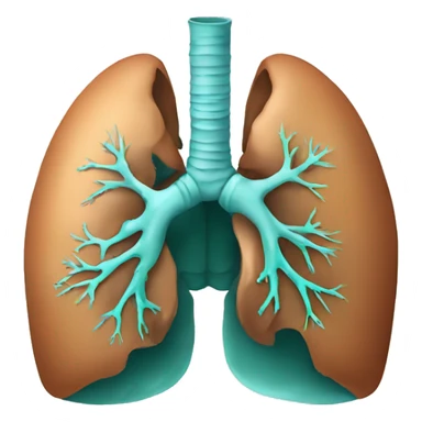 Damaged respiratory organs sticker