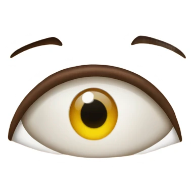 eyes looking with a surprise  sticker