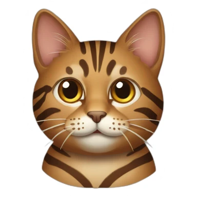 very-striped-brown-cat sticker