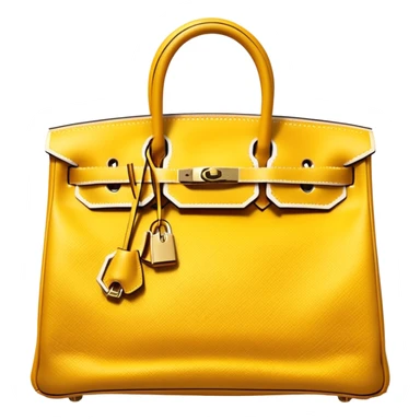 hermes birkin gold color bag sticker