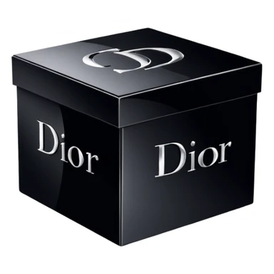 Dior logo on the box sticker