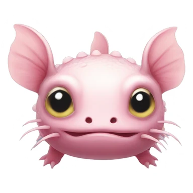 Axolotl eye roll cute sticker