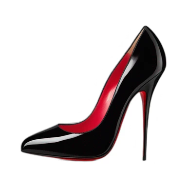 heel black patent christian louboutin dafolie sticker