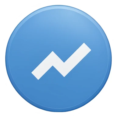 blue circle in the middle and a white check mark sticker