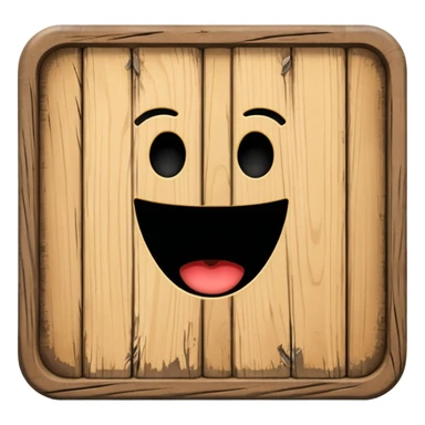 Wooden toilet sign  sticker