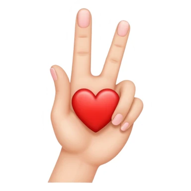 Finger hearts  sticker