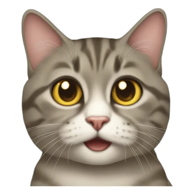 Gape Cat sticker