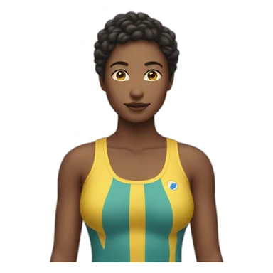 Femme en maillot sticker