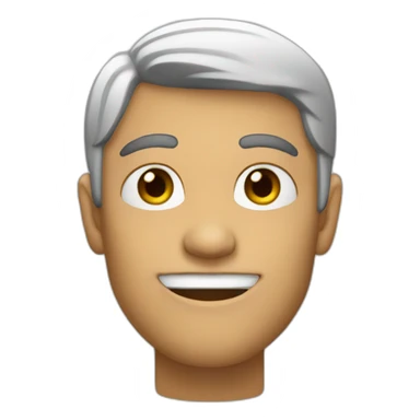 pointing to jawline sticker