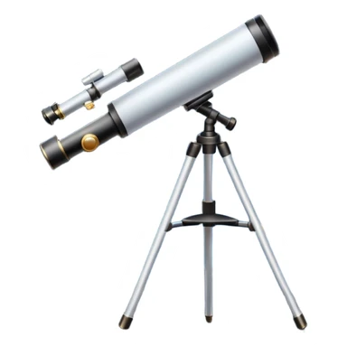 An icon featuring a telescope, stars, and a planet, symbolizing astronomy. The design includes a crescent moon, distant galaxies, and constellations, representing the study of space and celestial bodies. Transparent background highlights the exploration of the universe and cosmic phenomena. sticker