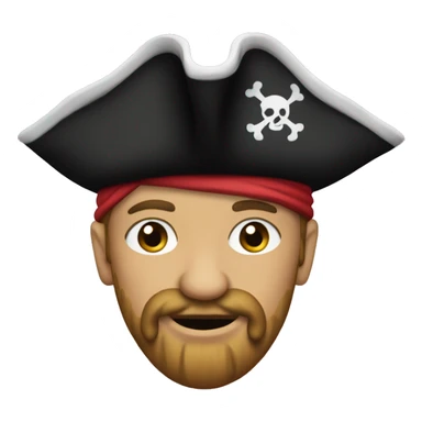 A pirate peg leg sticker