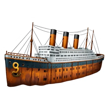 navio titanic sticker