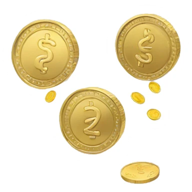 A coin flipping sticker