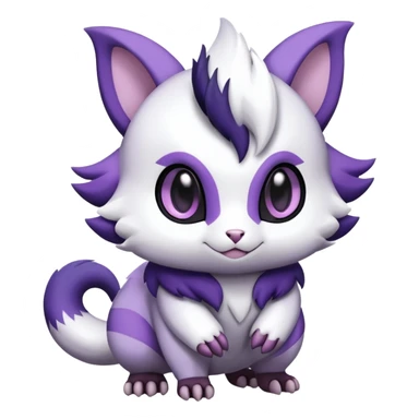 Shiny Furret-Absol-Noibat-Hybrid (Full body) sticker