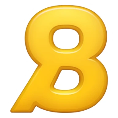 yellow letter 𝔇 emoji sticker