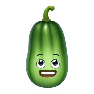 Cucumber wearing a beanie sticker