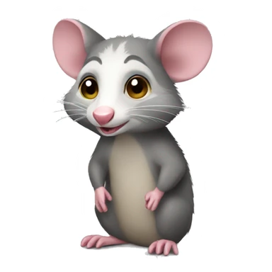 Possum looking for work sticker