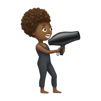 Blow drying  sticker
