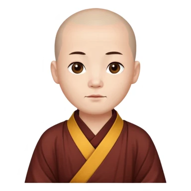 Chinese monk  sticker