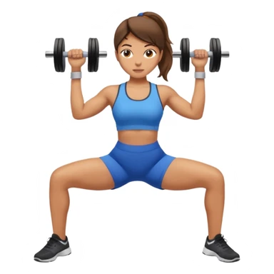girl working out glutes shirt on sticker
