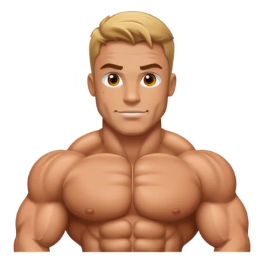 make a cartoon photo of jason cutler a bodybuilder sticker