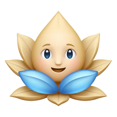 lotos emoji, a slight glow
acceptable сolors: blue, light blue, warm white, light sandy sticker