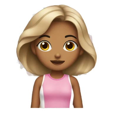 Girl shopping at makeup store sticker