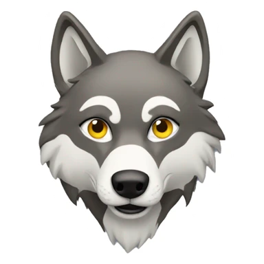 wolf wearing a hoodie  sticker