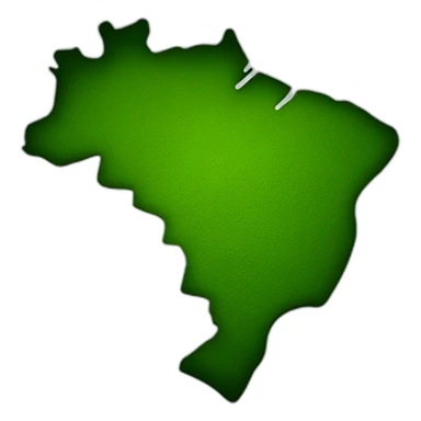brazil-map-green sticker