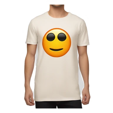 emoji camiseta naranja sticker