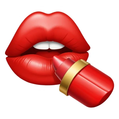 Lipstick mark kiss sticker