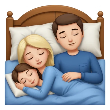 a naked girl and guy sleeping sticker