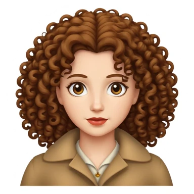 regina con i capelli ricci sticker