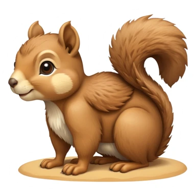 Squirrel over camel sticker