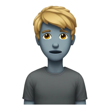 sad with emotional sticker