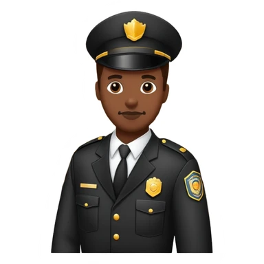 Black security guard at a liquor store sticker