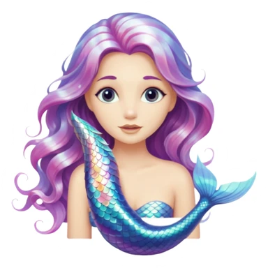 White mermaid sticker