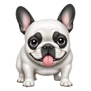 French bulldog drawing farts sticker