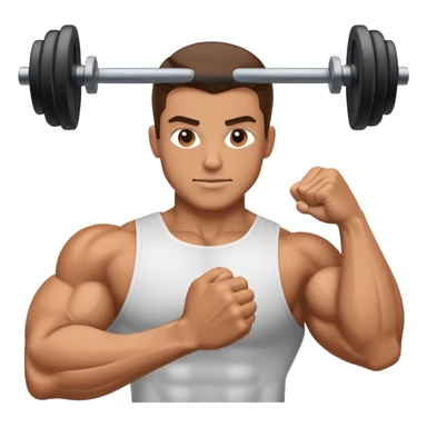 guy how to do bicep curls sticker