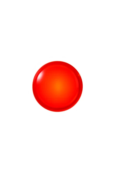 luce rossa led rotonda fluttua in aria, iperrealistica 4k sticker