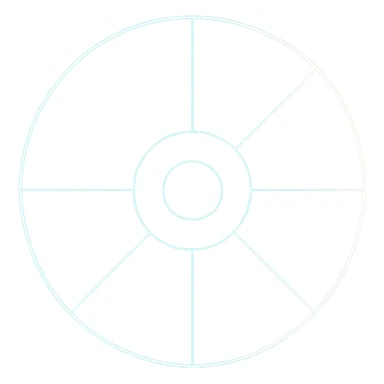 A minimalist CD disc with geometric pattern, glowing effect sticker